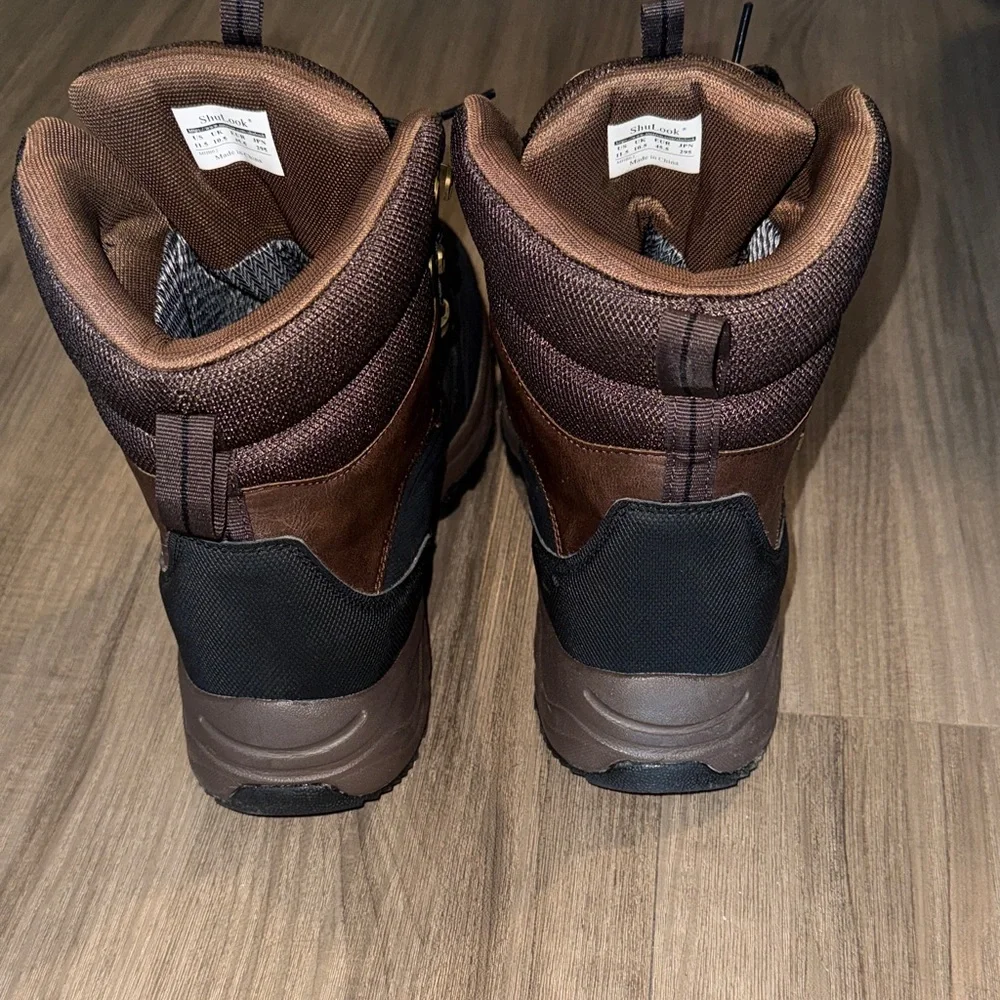 Men's Waterproof Brown and Black Boots